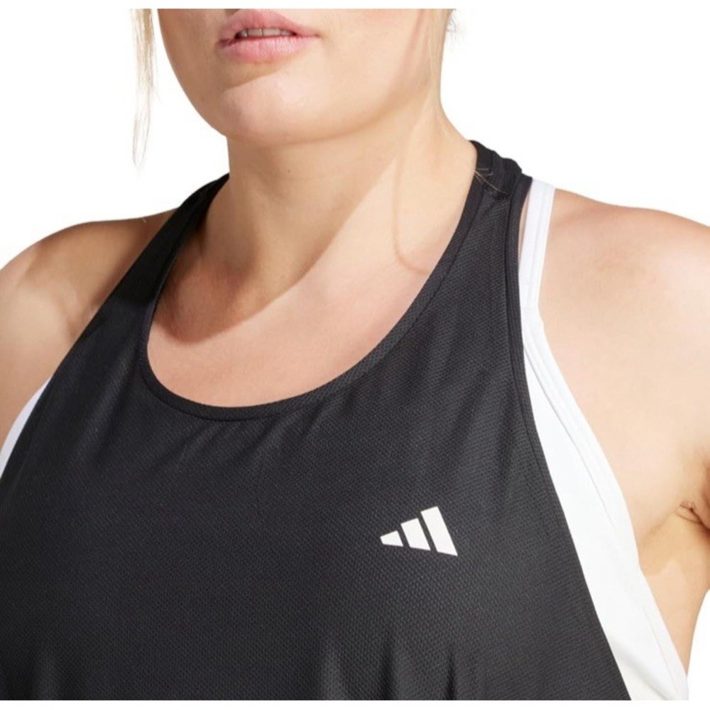 NWT adidas Women's Own The Run Tank Top - Color Black - Size XL - Picture 5 of 15